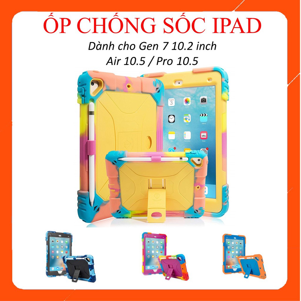 [HCM]Ốp lưng ipad gen 7 2019 10.2 inch Chất liệu silicone cao cấp thiết kế gốc cạnh chống sốc hoàn hảo Ốp dùng được cho ipad Air 3 10.5 Ipad pro 10.5