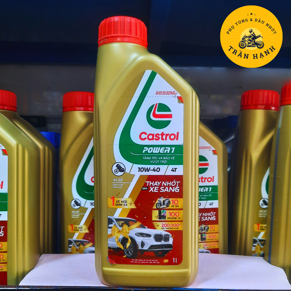 [HCM]Dầu nhớt xe số Castrol Power1 4T 10W-40 dung tích 1L