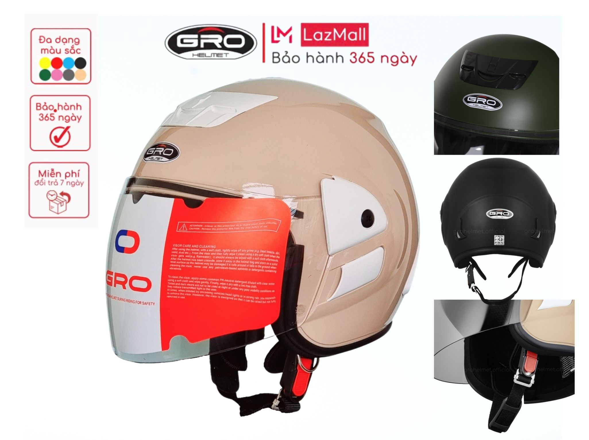 Helmet shooting ear Vo genuine Gro, headwear helmet 3 4 high-grade, multi