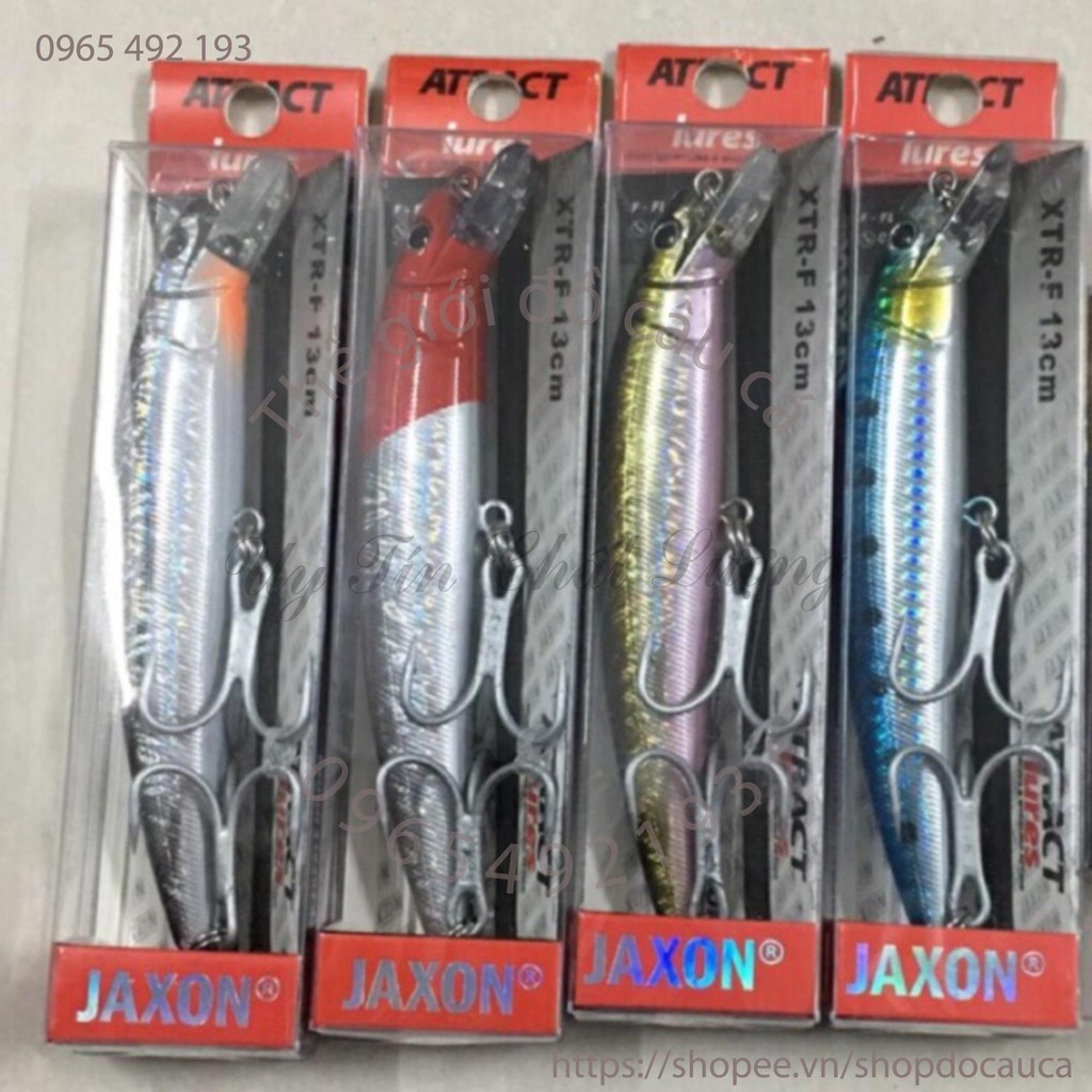 Mồi cá giả size 14cm nặng 40g. Mồi cá giả cây lủe, câu biển, hồ lớn