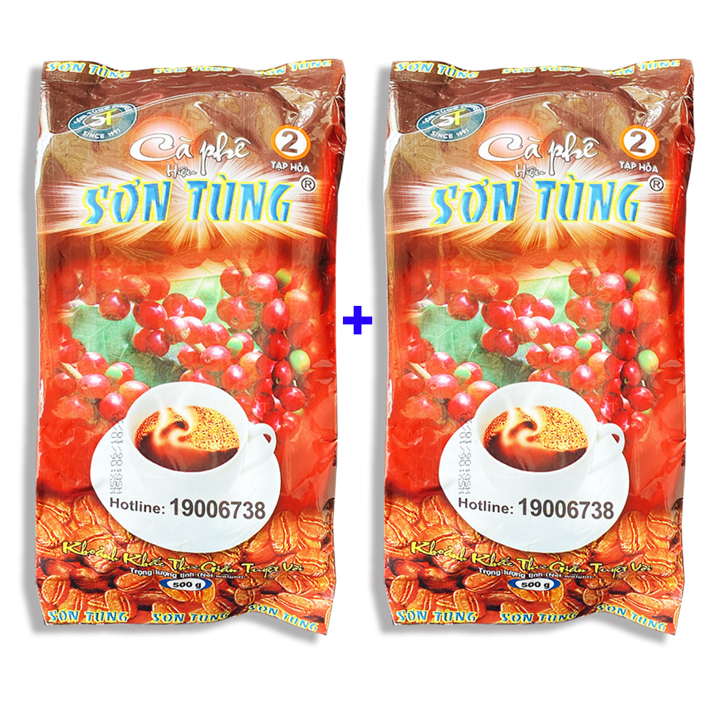 [ CÀ PHÊ THƠM NGON TỔNG HỢP ] Combo 2 bịch cà phê Sơn Tùng 2 hoặc Combo 2 bịch cà phê chồn Xanh (mỗi bịch 500gr) Cà phê pha rang xay pha Phin truyền thống thượng hạng (Date mới: 12 tháng) Có nhiều lựa chọn khi thanh toán.
