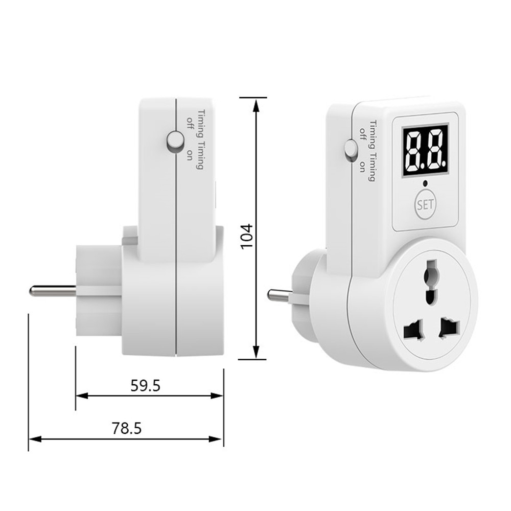 Đồng hồ hẹn giờ điện tử AL09-2D 2300W/220V hẹn giờ bật hoặc tắt thời gian 10 phút đến 9h50 phút THIẾT KẾ SANG TRỌNG BẢO HÀNH UY TÍN