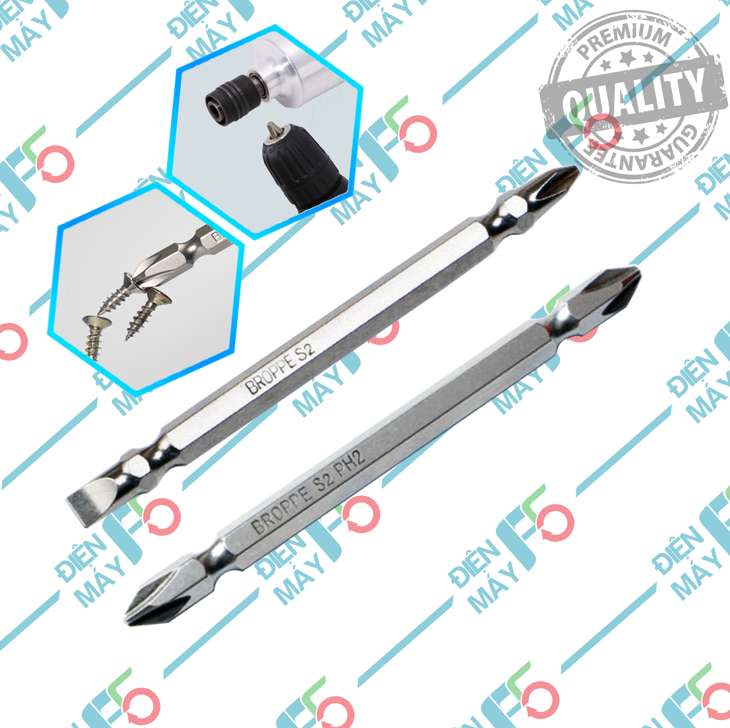 Dmf5 mũi vặn vít 2 đầu dài 100mm