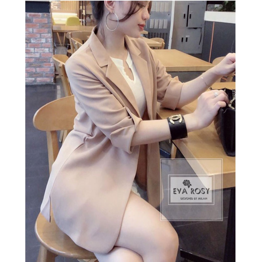 Áo blazer nữ mỏng một lớp khoác ngoài – áo vest nữ mỏng ba màu thời trang trắng đen be (Thời trang công sở VIP) (Cam kết hàng y hình)