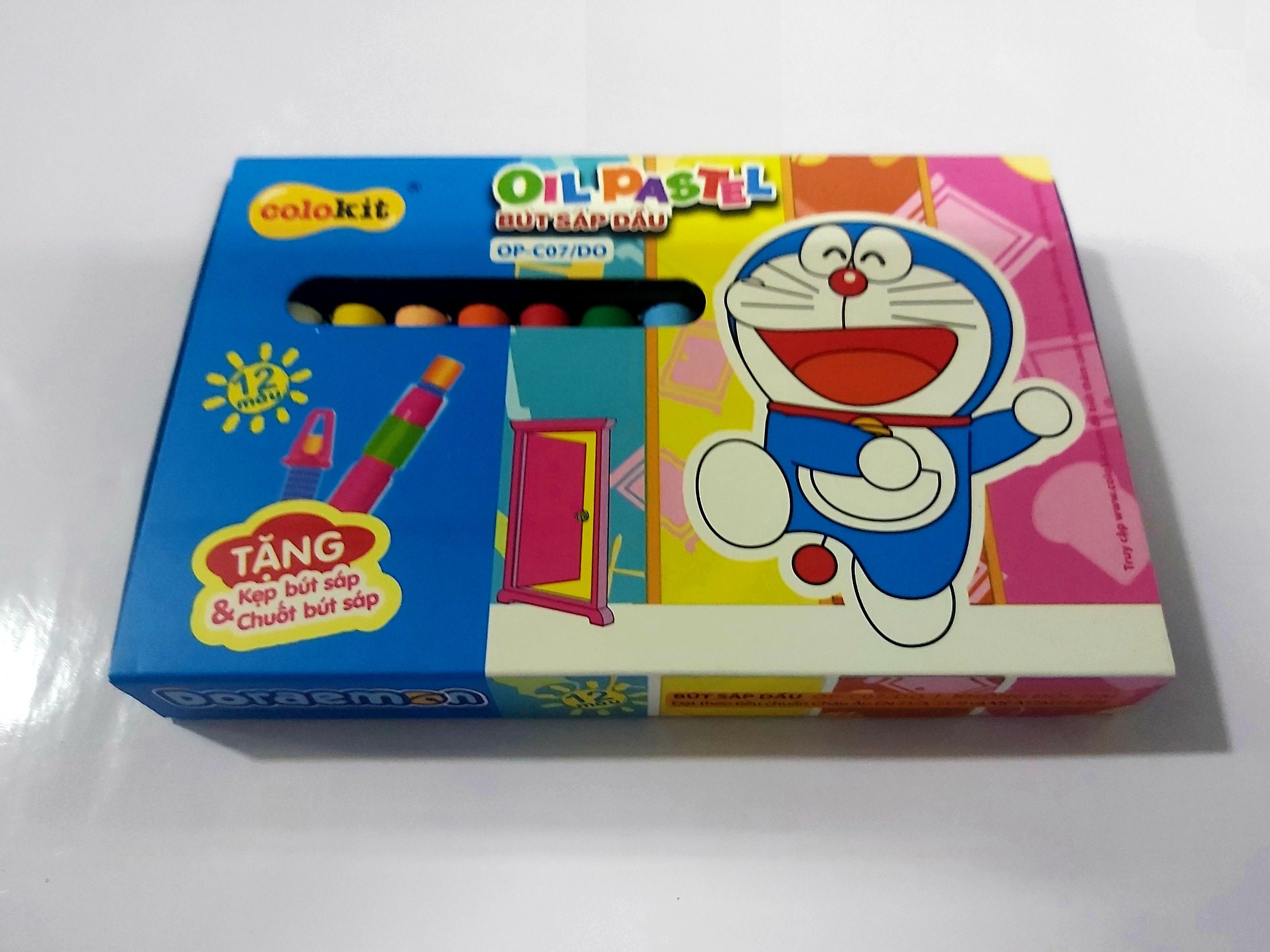Bút sáp dầu colokit thiên long op-c07/do - bút nghệ thuật cho bé