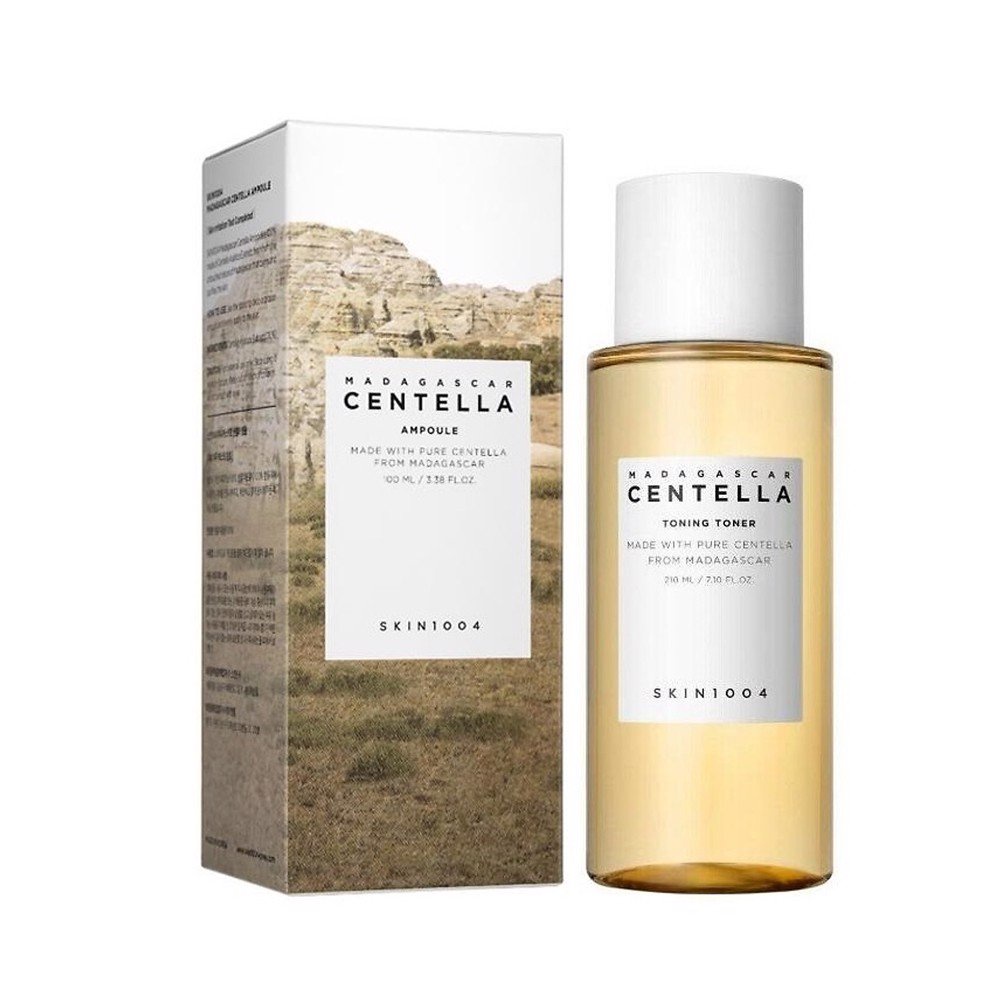 Nước Hoa Hồng Giúp Cân Bằng, Dưỡng Trắng Da Chiết Xuất Rau Má Skin1004 Madagascar Centella Toning Toner (chai 210ml)
