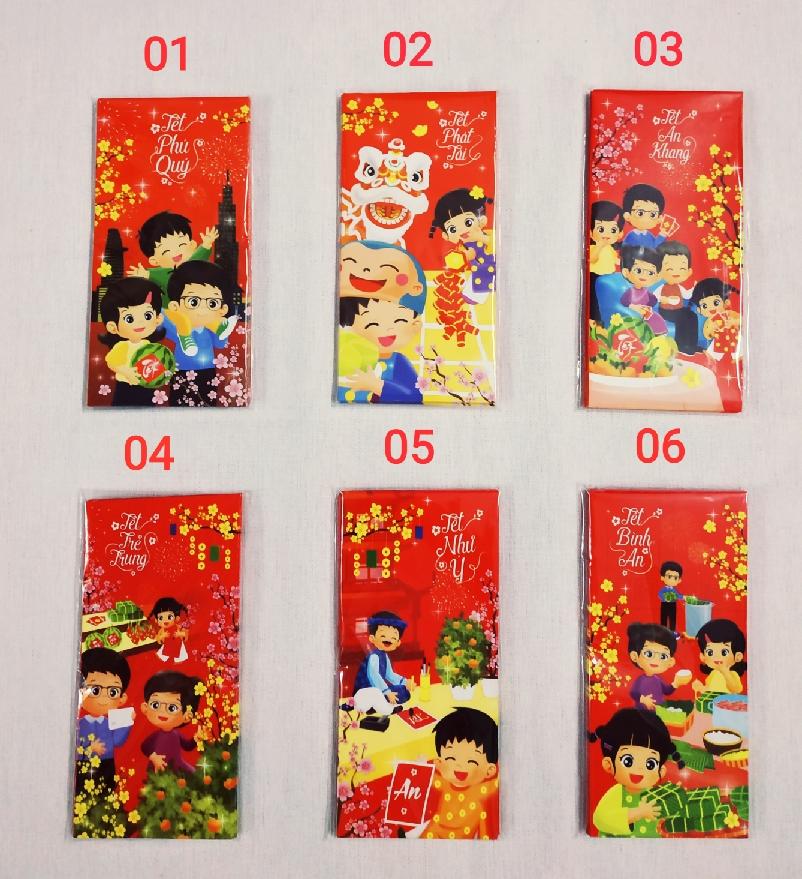 10 bao lì xì Tết Nguyên Đán - được chọn mẫu