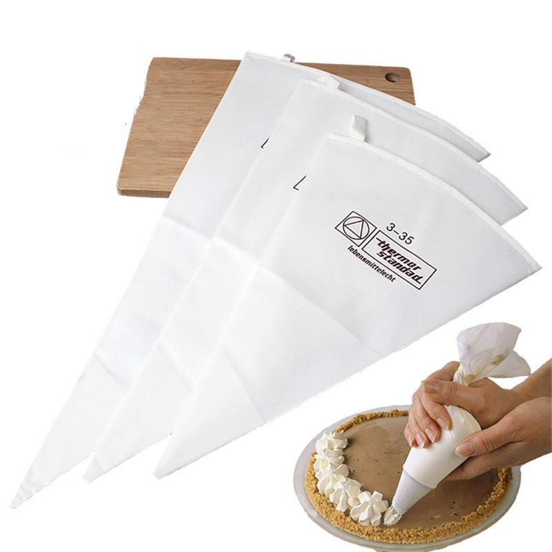 Túi Bắt Kem Vải dùng nhiều lần, Túi vải tam giác bắt kem, bắt bánh cookie chất liệu dày dặn, tái sử dụng, nhiều kích thước