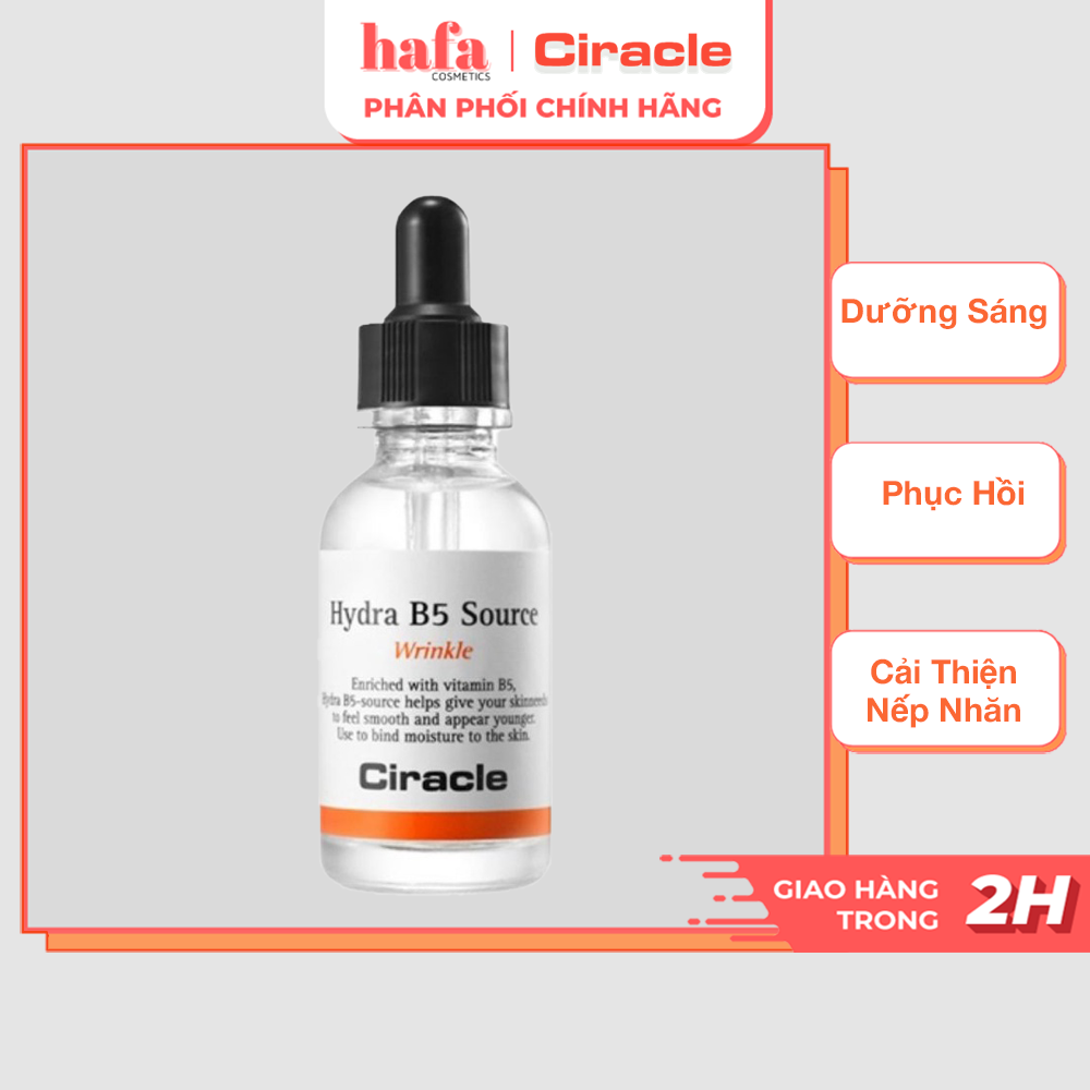 Tinh chất dưỡng sáng, phục hồi da, chống nhăn hiệu quả ciracle hydre b5 source wrinkle 30ml _ ciracle chính hãng