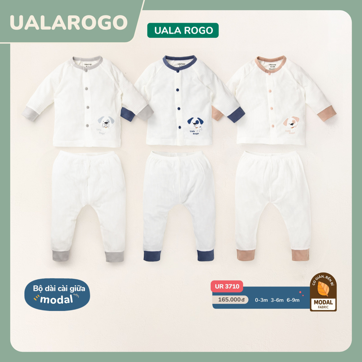 Bộ quần áo sơ sinh cho bé Ualarogo 0