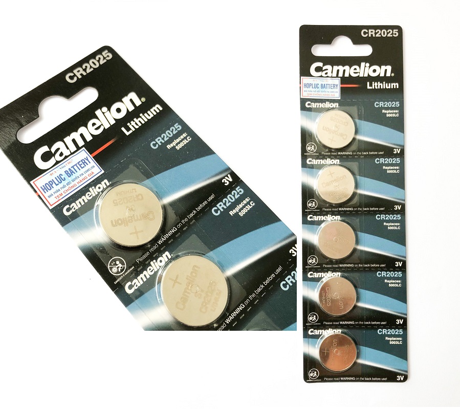 [Chính Hãng]Vỉ 5 Viên Pin CR2025 5003LC Camelion Lithium 3V