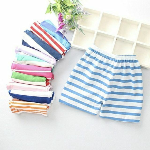 QUẦN CHỤC ĐÙI COTTON KẺ CHO BÉ TRAI BÉ GÁI