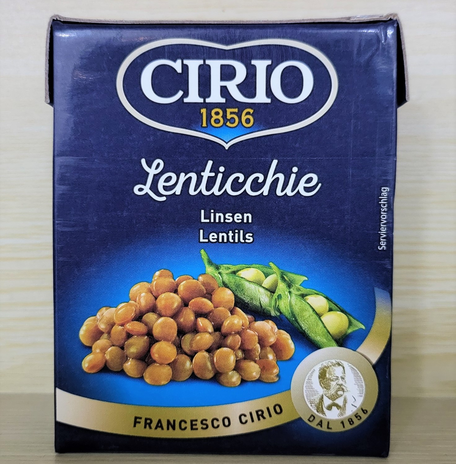 CIRIO (hộp giấy 380g) ĐẬU LĂNG Ý ĐÓNG HỘP Lentils