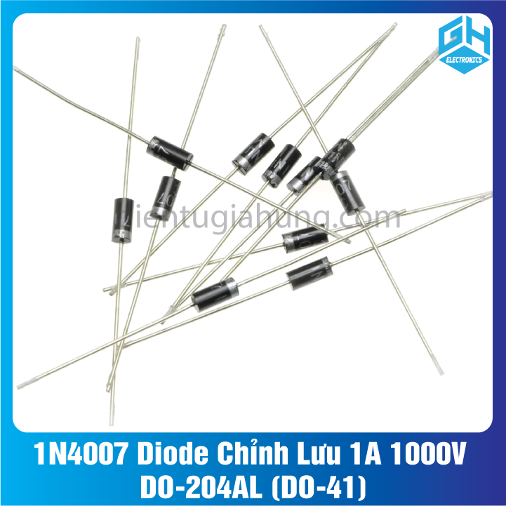 Combo 20 con 1n4007 diode chỉnh lưu 1a 1000v do-204al