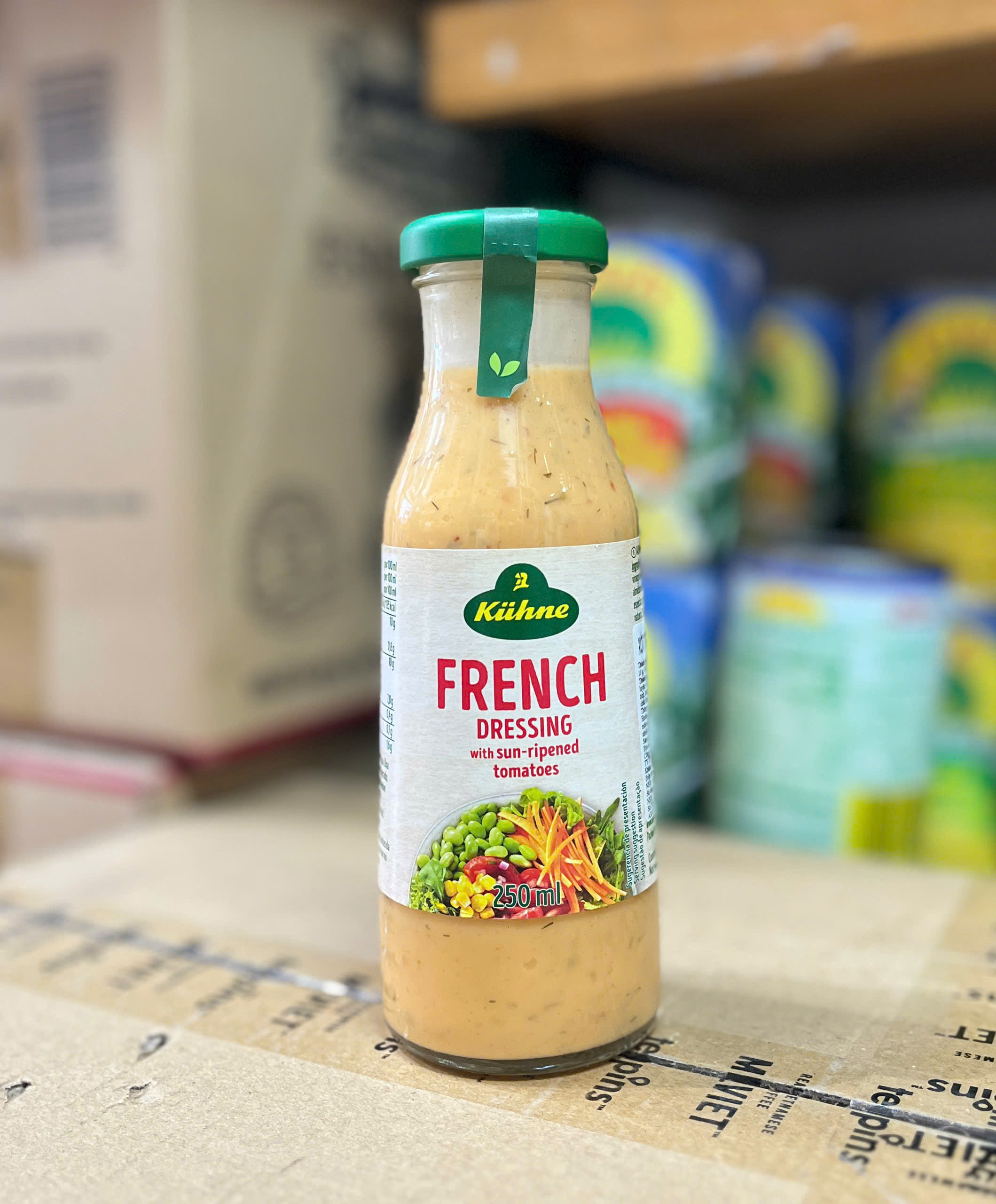 Date 06/27 Sốt trộn salad kiểu Pháp Kiihne Kuehne 250ml - French Dressing