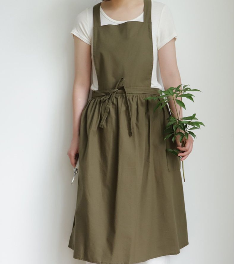 Tạp Dề Vải Phong Cách Vintage - Tạp Dề Hàn Quốc