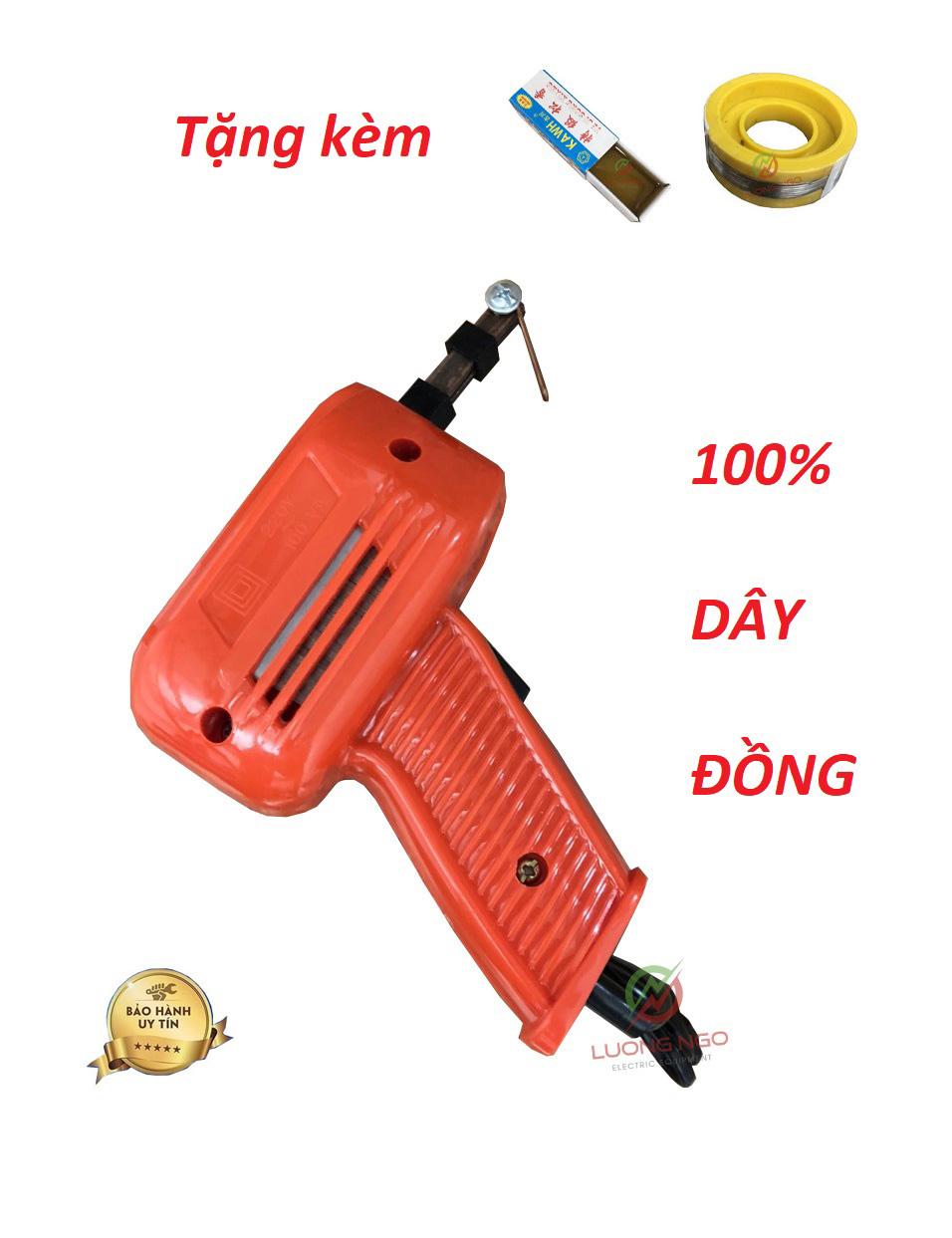 Mỏ hàn xung bách khoa chất lượng cao 220v -100w tặng thiếc , nhưa thông- mỏ hàn xung