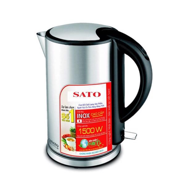 Ấm đun siêu tốc sato st-1801 inox