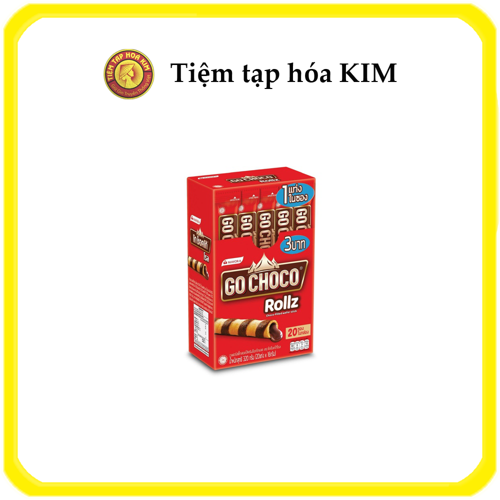 Bánh quế kem socola Go Choco Rollz 320g