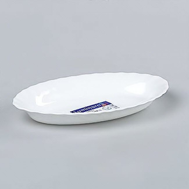 Bộ 3 Đĩa Thủy Tinh Luminarc Trianon Oval 29cm- đĩa hột xoài