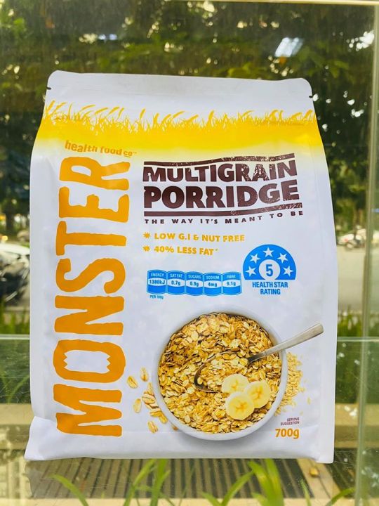 Yến mạch Multigrain Porridge 6 loại ngũ cốc nguyên hạt hiệu Monster túi 700g