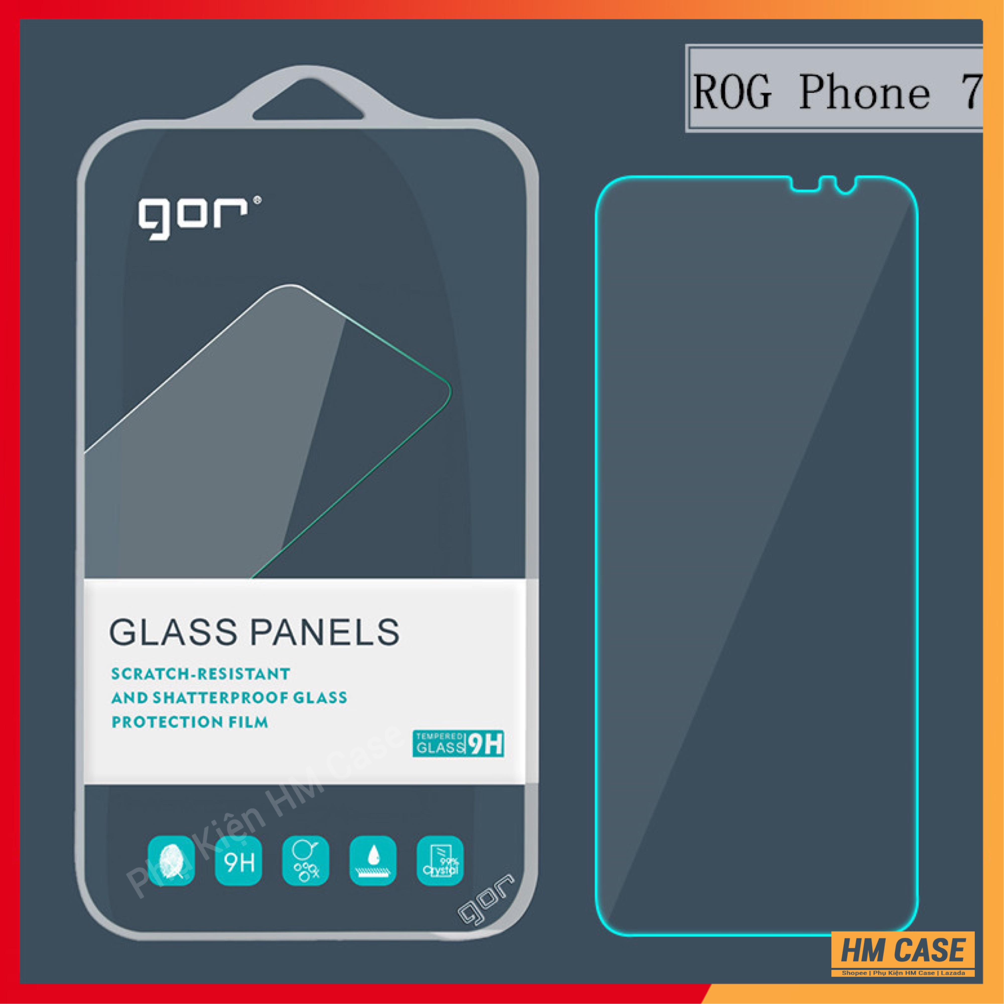 Cường Lực Rog Phone 5, Rog Phone7 / Rog 2 / Rog 3 / Rog Phone 6 , Chính Hãng Gor Cao Cấp, Trong Suốt, Chơi Game Siêu Mượt