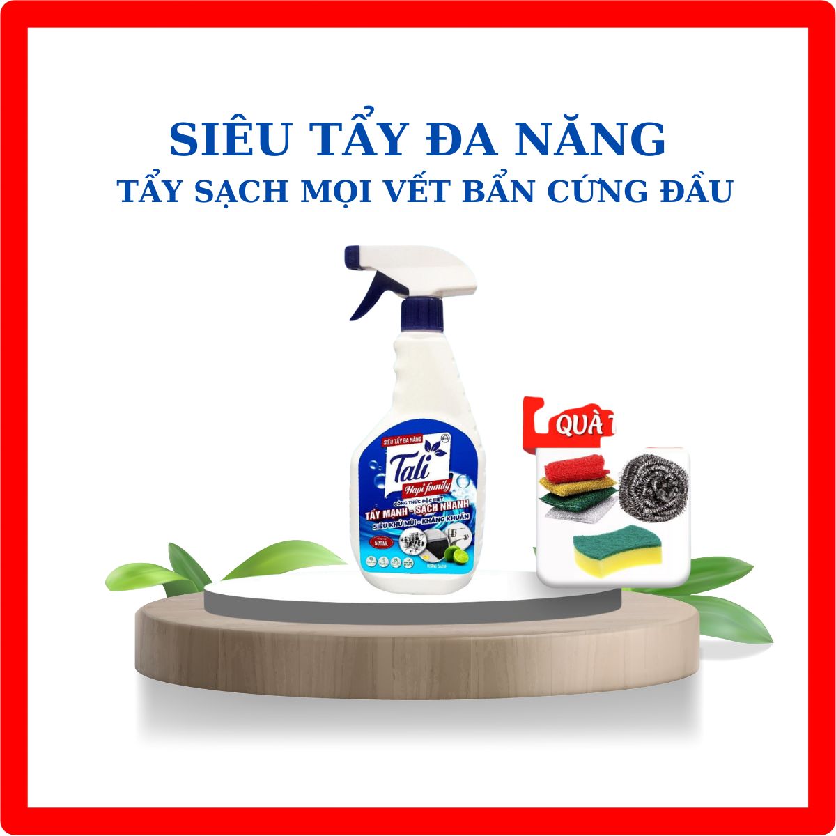 Tẩy dầu mỡ, tẩy nồi, tẩy nhà bếp, tẩy hút mùi, bếp gas, bếp từ, đáy xoong, đáy chảo Tali Hapi