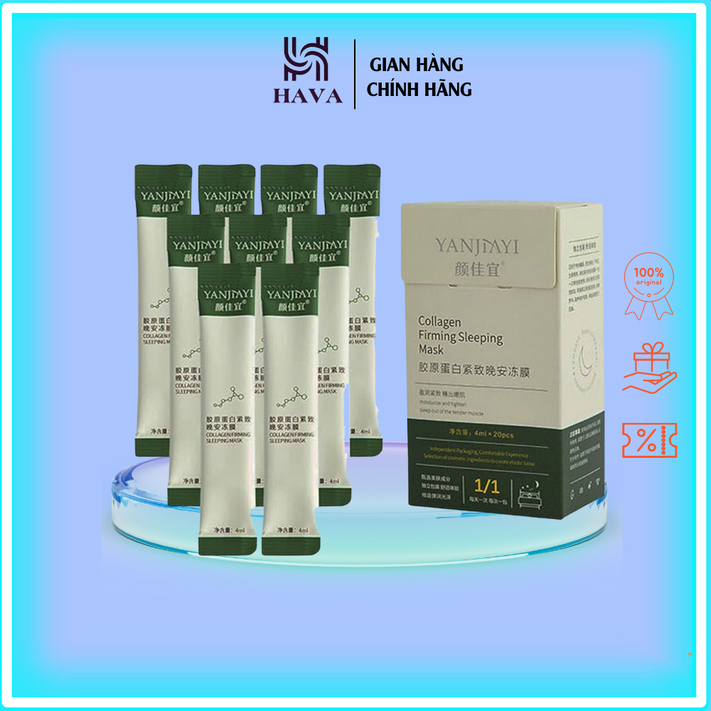 Gói Mặt nạ ngủ thạch Collagen giúp nâng cơ mặt bổ sung collagen - Cấp ẩm Trắng Da - Nạ Ngủ Collagen