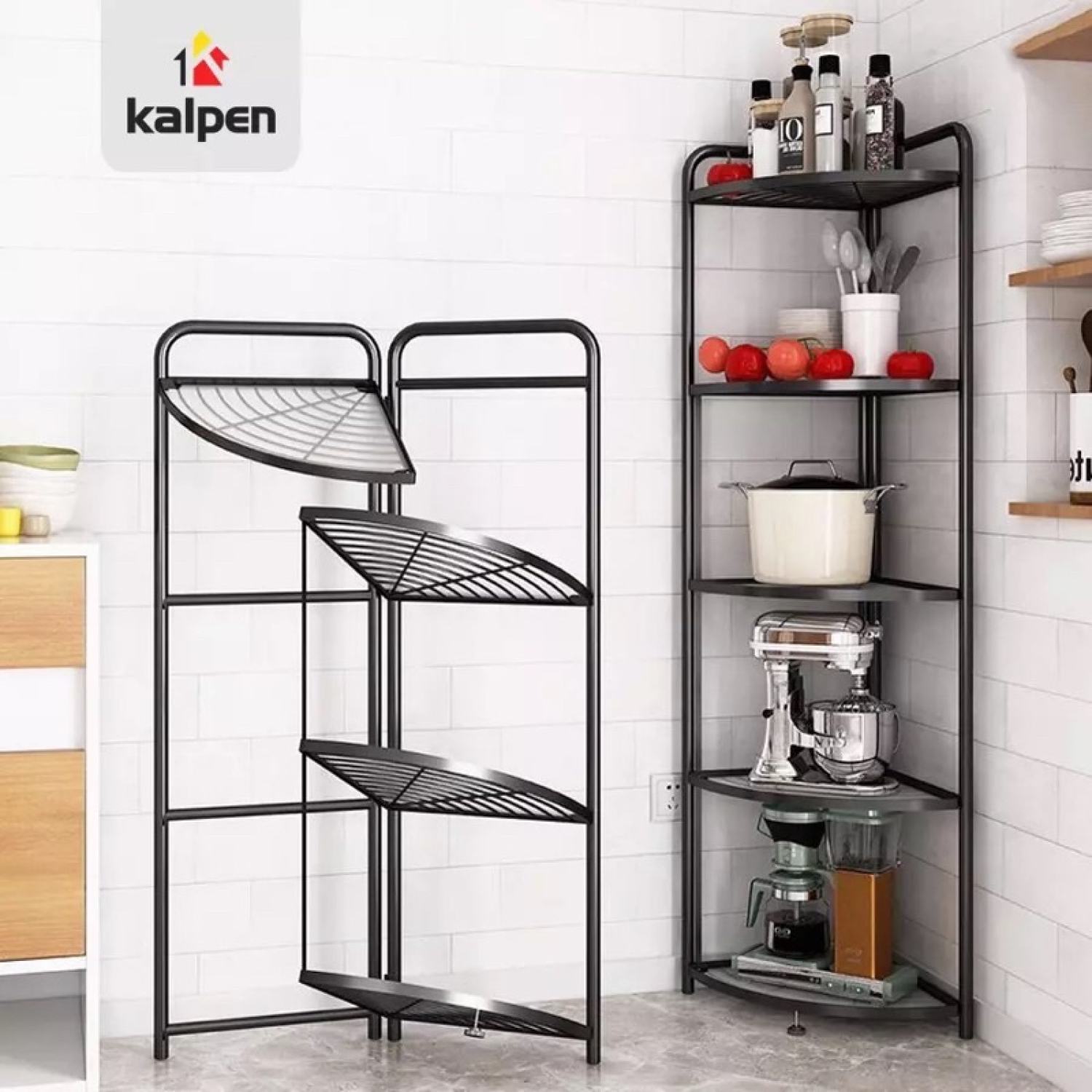 Kệ góc tường nhà tắm, kệ góc tường gấp gọn kalpen