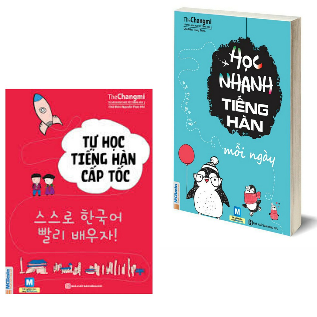Sách - combo - học nhanh tiếng hàn và tự học tiếng hàn cấp tốc