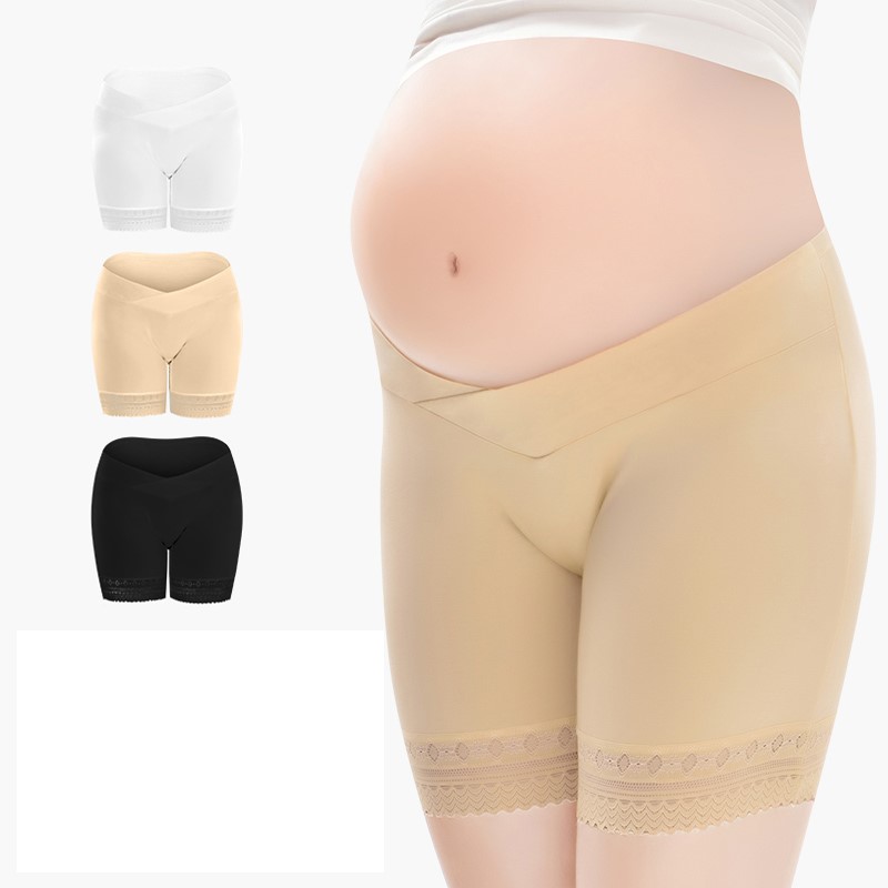 Quần đùi bầu mặc váy cạp chéo cotton thoáng mát