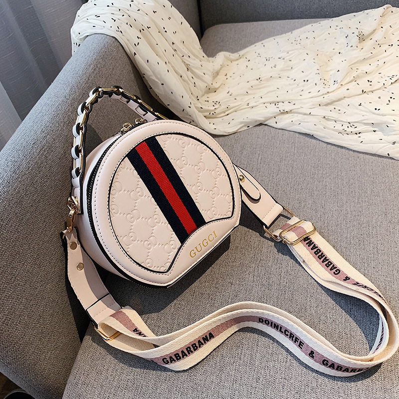 Túi xách đeo chéo nữ GC tròn dây chữ to bản cao cấp
