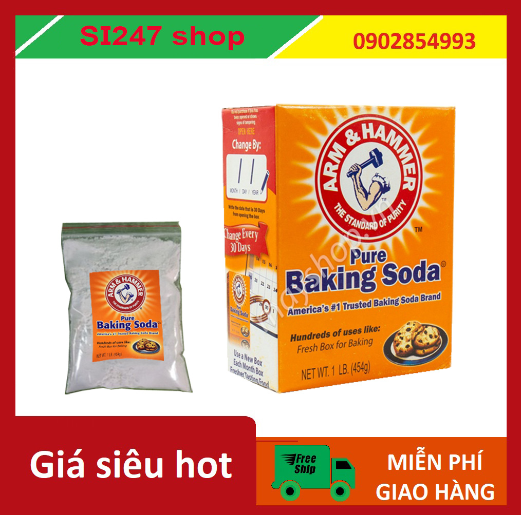 Bột bạcking soda chiết gói nhỏ 100g
