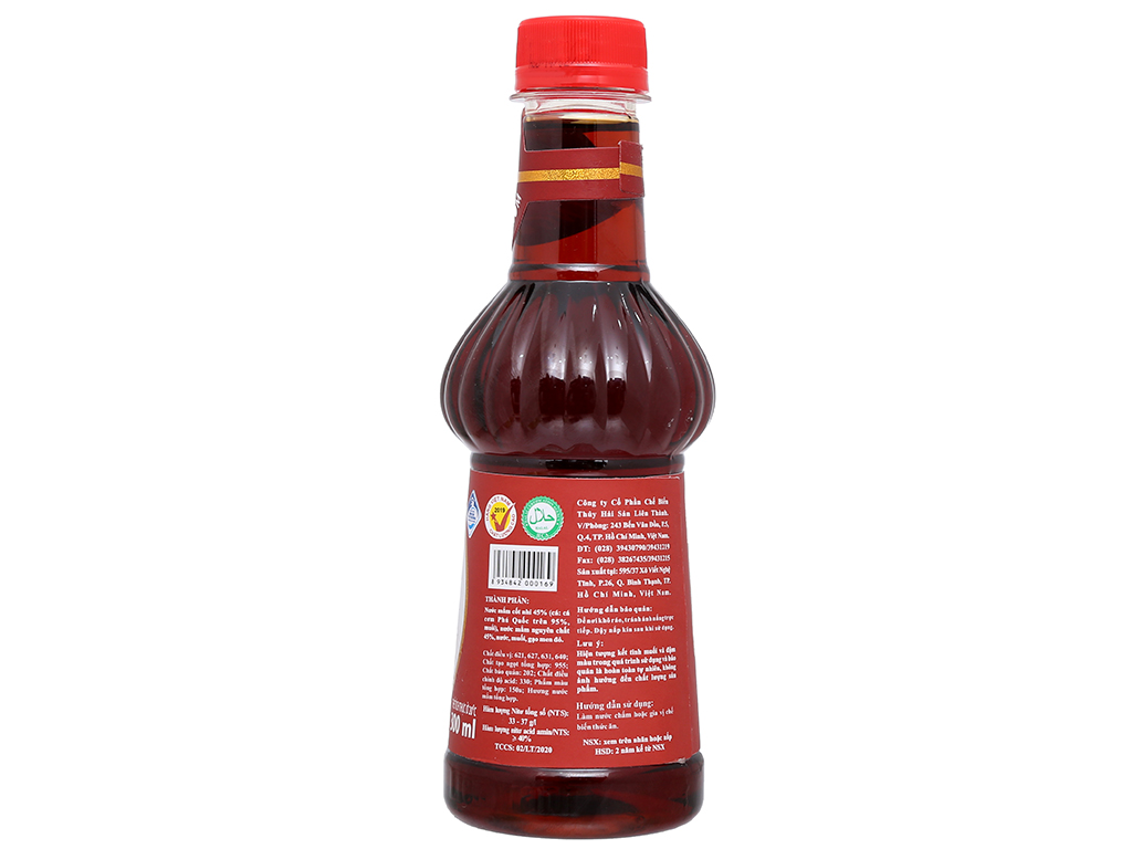 Nước mắm cao đạm Liên Thành nhãn vàng 35 độ đạm chai 300ml