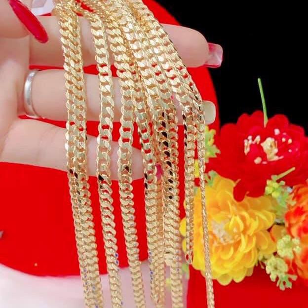 Dây chuyền nam lẫn nữ mạ vàng 18k