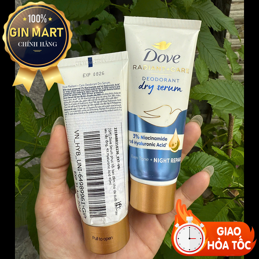  Lăn Ngăn Mùi Dove Tinh Chất Serum 45ml - Serum phục hồi ban đêm 40ml 