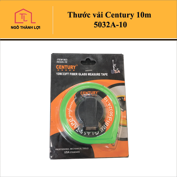 Thước dây cuộn 10m/20m/30m/50m Century đo độ dài chuyên dùng