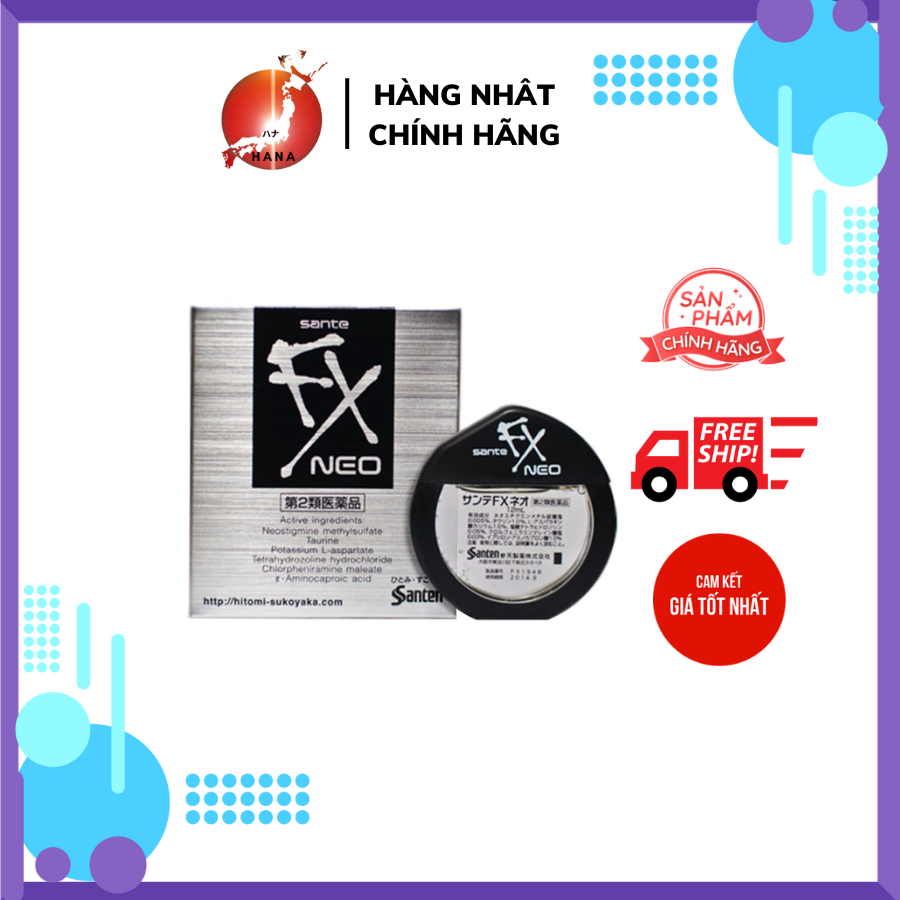 - nước nhỏ mắt nhật bản sante fx neo 12ml bạc