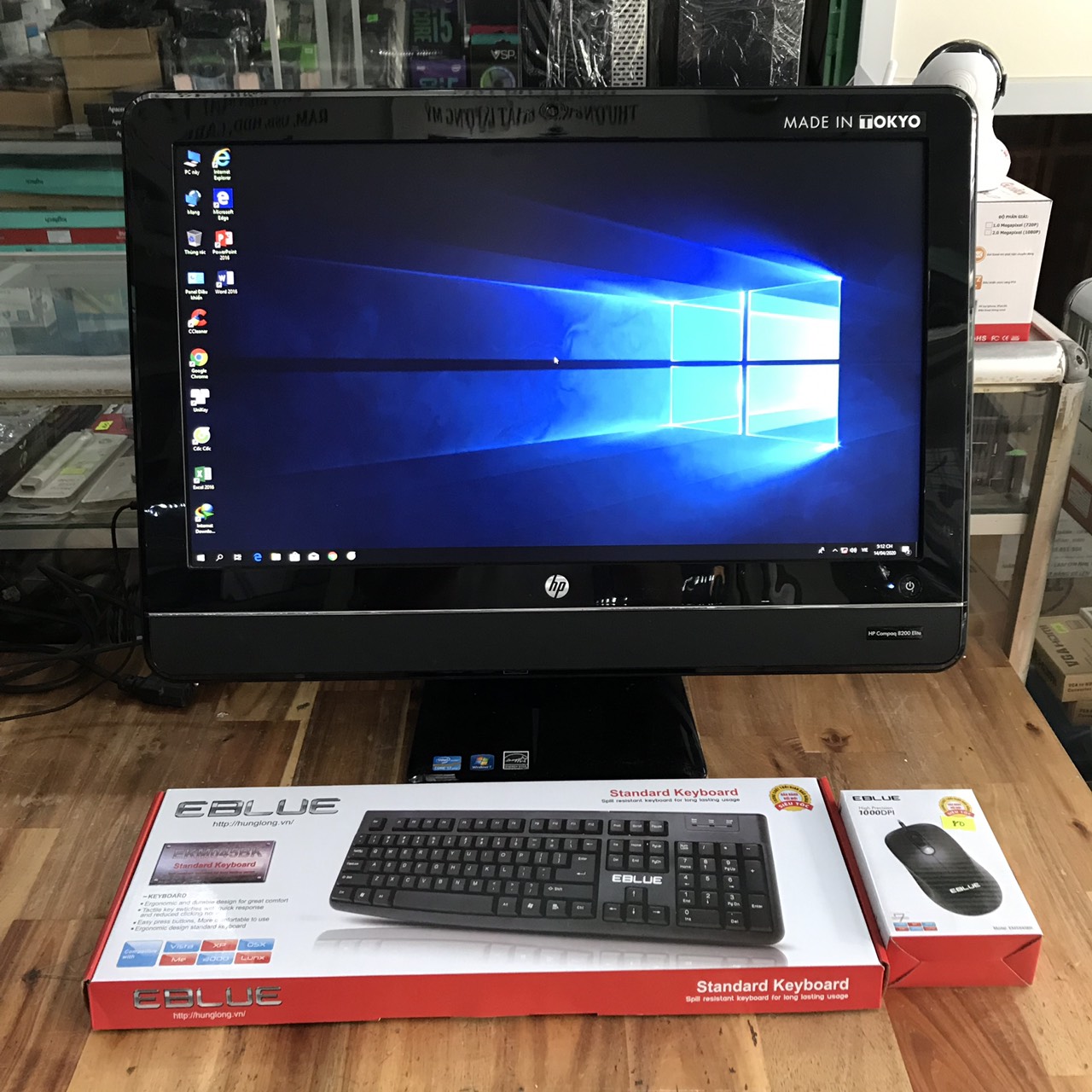 Máy tính desknote hp 8200 : i7 8g 240g ssd lcd 23 inch full hd