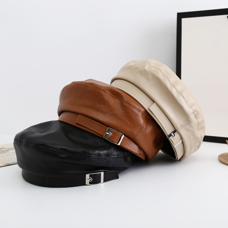 Mũ nồi, mũ beret nữ da hàn quốc thời trang