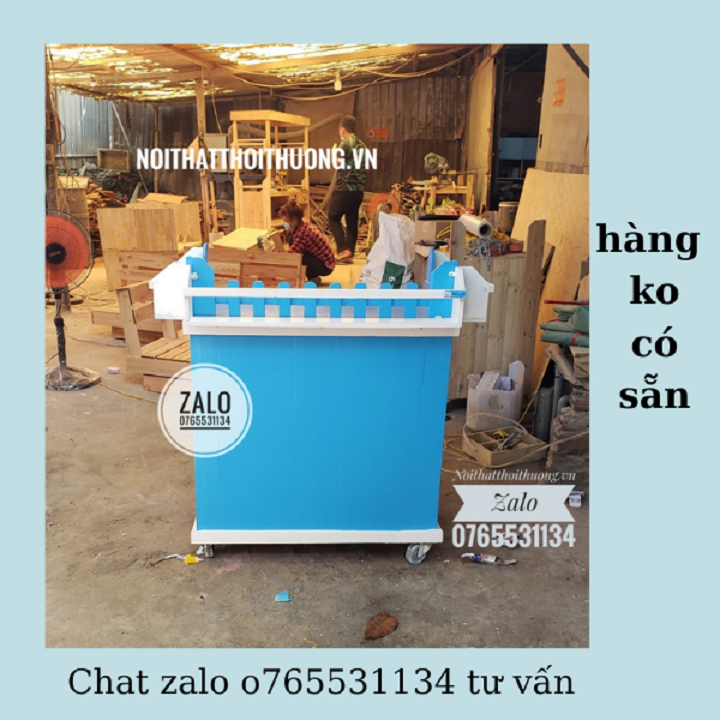 Xe Cafe Gỗ Bán Mang Đi Không Mái Đẹp