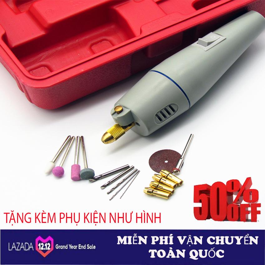 [XẢ KHO 3 NGÀY ] May Cua Cam Tay, Bộ máy khoan mài cắt đánh bóng. Bộ Máy Khoan Mài Cắt Cầm Tay Mini Đa Năng, Máy Khoan Mài Khắc Mini Đa Năng Thương Hiệu Giá Cực Tốt, Khoan đá , khoan sắt , làm đồ mỹ nghệ. TẶNG KÈM BỘ PHỤ KIỆN 130K.BH 12 THÁNG
