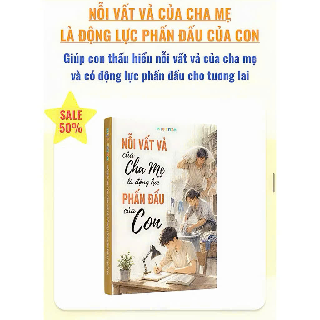 Bộ "Nỗi Vất Vả Và Cha Mẹ Là Động Lực Phản Dầu Của Con" (in màu)