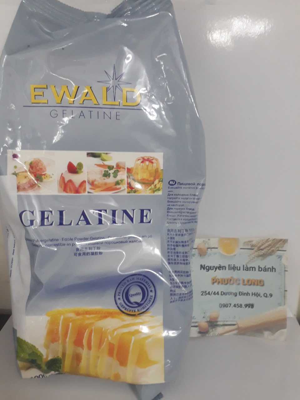 Gelatin bột elwald- 300g chia lẻ từ bịch 500g