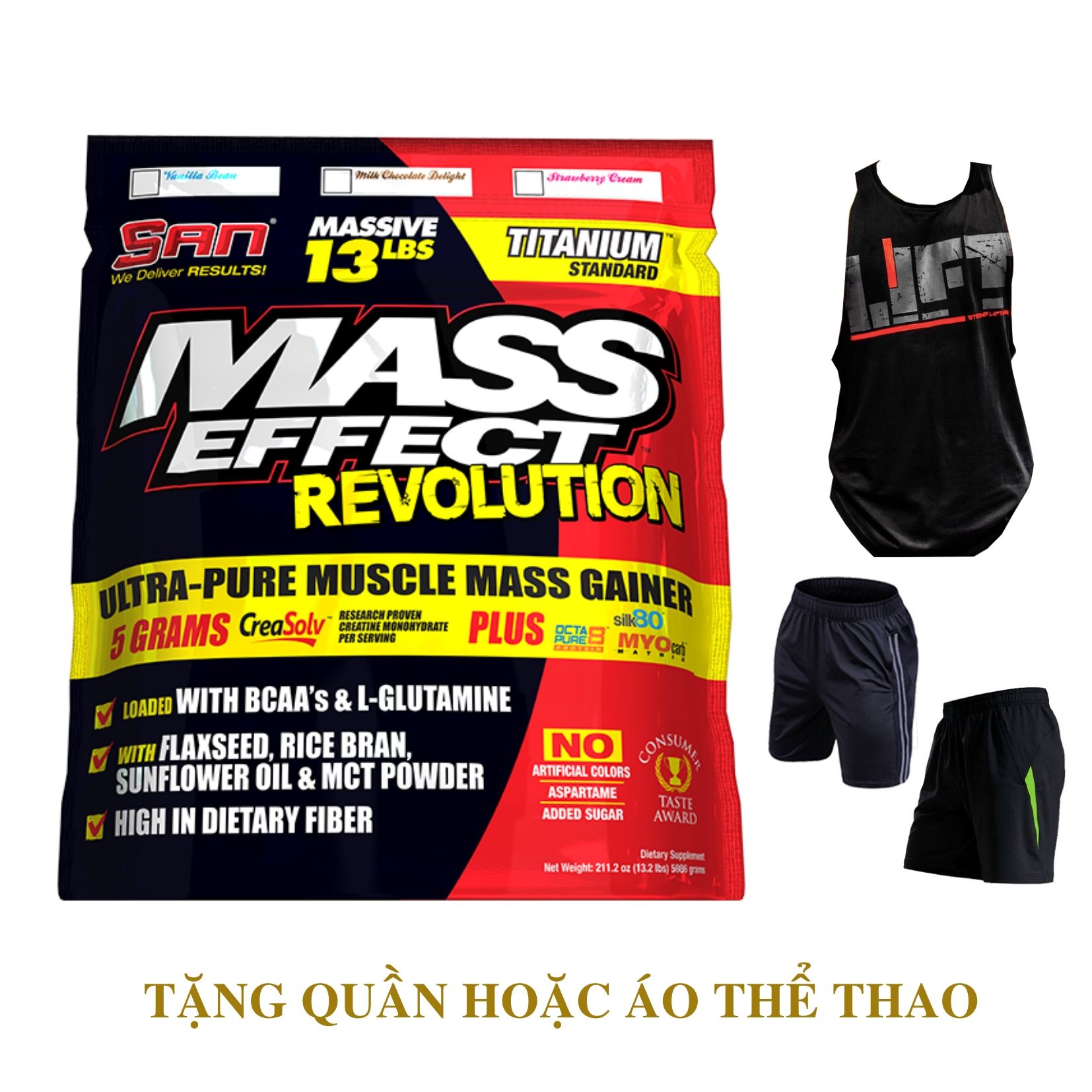 [HCM]S.A.N MASS EFFECT REVOLUTION BỊCH 5.9KG -20 LẦN DÙNG + TẶNG QUẦN ÁO THỂ THAO