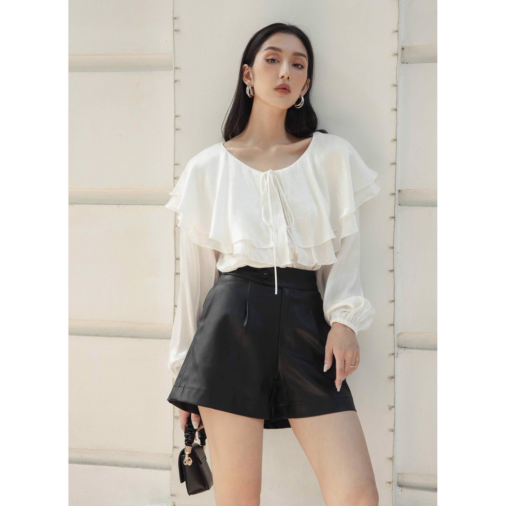 DOTTIE PREMIUM - Áo Top With Elastic Trims T0117