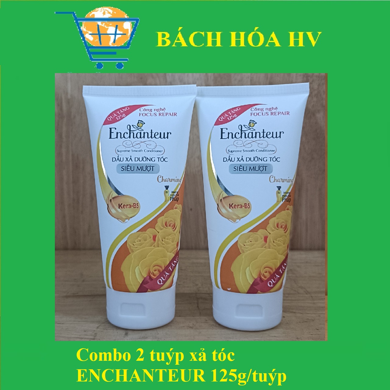 Combo 2 tuyp dầu xả enchanteur 125g/tuyp charming - bach hoa hv