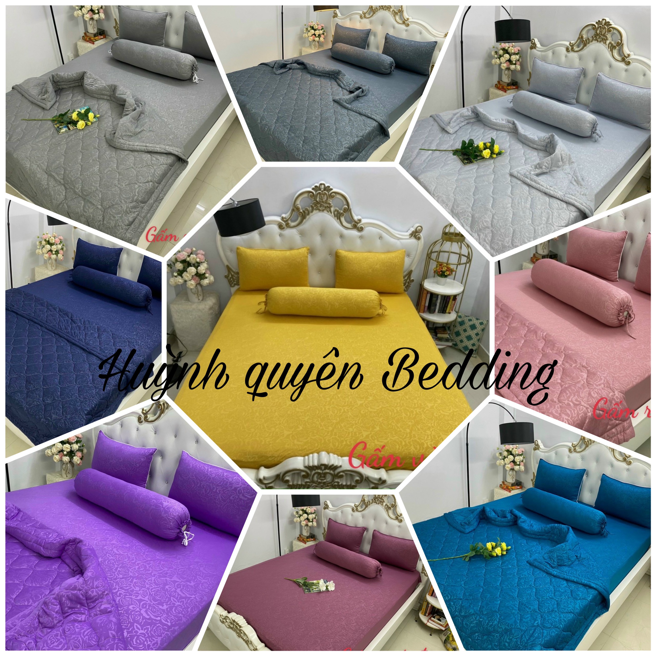Bộ drap ga thun gấm chất bao đẹp mát không mền