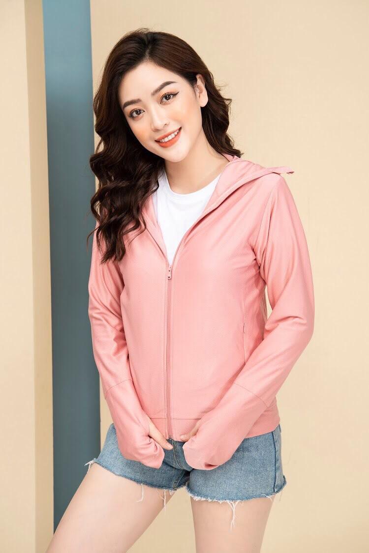 Mẫu mới 2020 - Chuẩn hàng xuất Nhật ÁO KHOÁC CHỐNG NẮNG THUN LẠNH NỮ MUJI Nhật 2 LỚP làm mát chống tia UV 97% - Màu Hồng- RY'S STORE