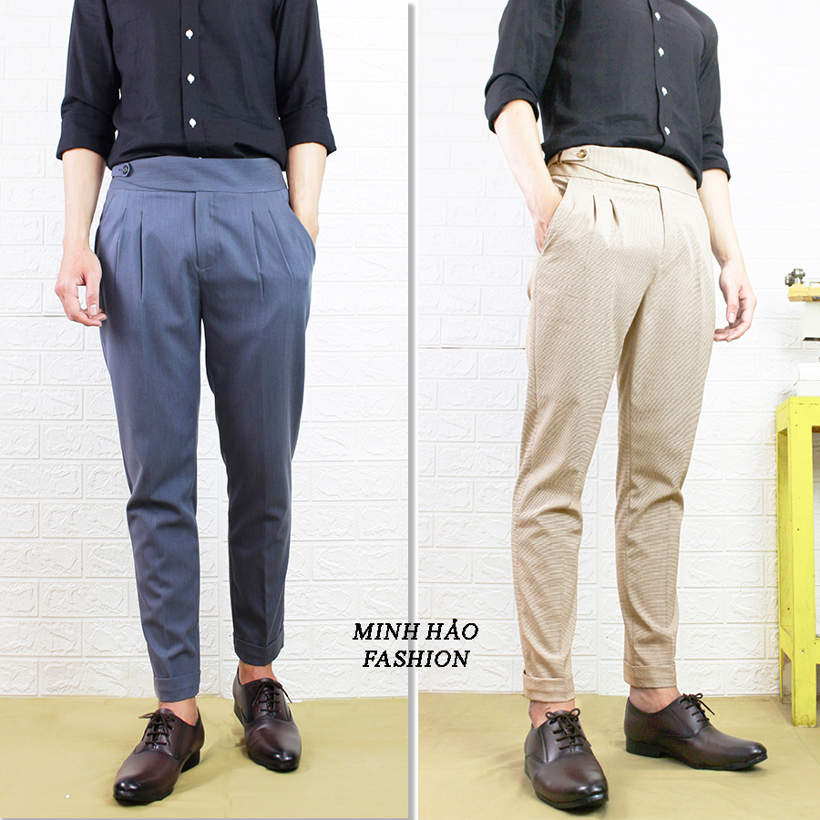 Quần tây, quần âu nam minh hảo fashion kiểu dáng công sở cổ điển tây âu-qn2